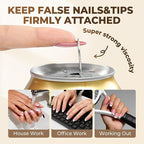 UNA GELLA 9 in 1 Gel Nail Glue for Clear Acrylic Nails Tips 2Pcs 10ml Long - Image 3