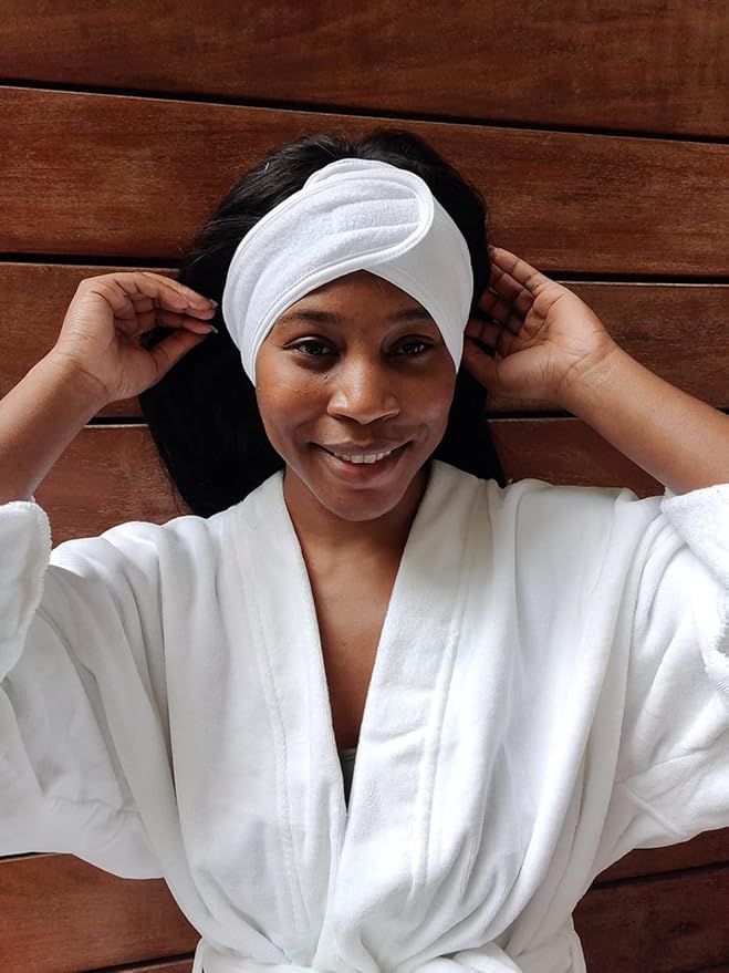 20PCS Facial Spa Headband Head Wrap Terry Cloth Headband - Image 5