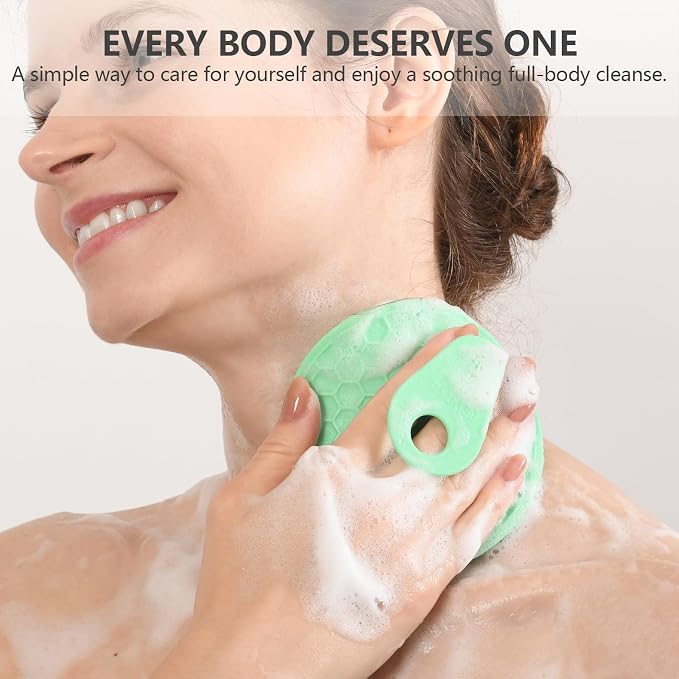 Silicone Body and Face Scrubber Set 3 Pack, BEAUTAIL Shower Bath Scrubber - Image 5