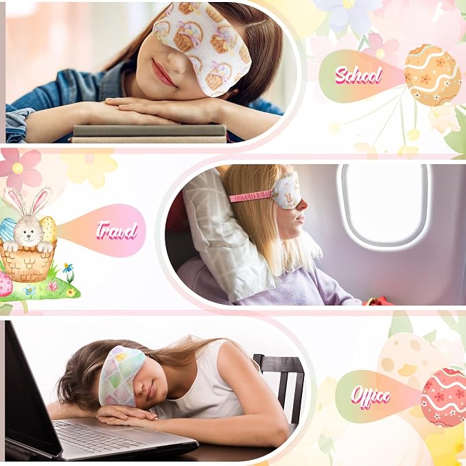 Cuffbow 6 Pack Plush Sleep Mask Set, Cute Plush Eye Masks - Image 5