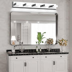 SineRise LED Modern Bathroom Vanity Light Fixtures, Chrome Modern Acrylic - Image 5