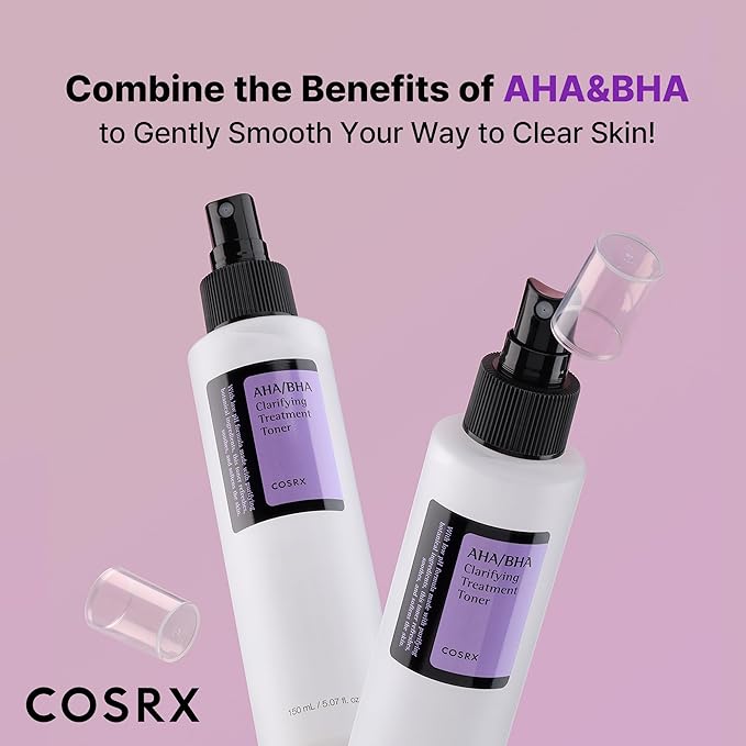 COSRX AHA/BHA Treatment Toner 5.07 fl.oz/ 150ml, Facial Exfoliating Spray - Image 3