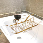 PLKO Bathtub Tray, Stainless Steel Shower Bathtub Caddy Tray by PLKO