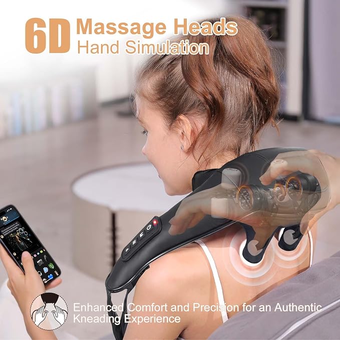 MASGRE Shiatsu Back and Neck Massager, Cordless Shoulder Massager - Image 4