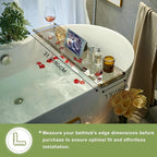 Acrylic Bathtub Tray Caddy, Luxury Bathroom Organizer Tablet Holder SHUNLI - Image 2