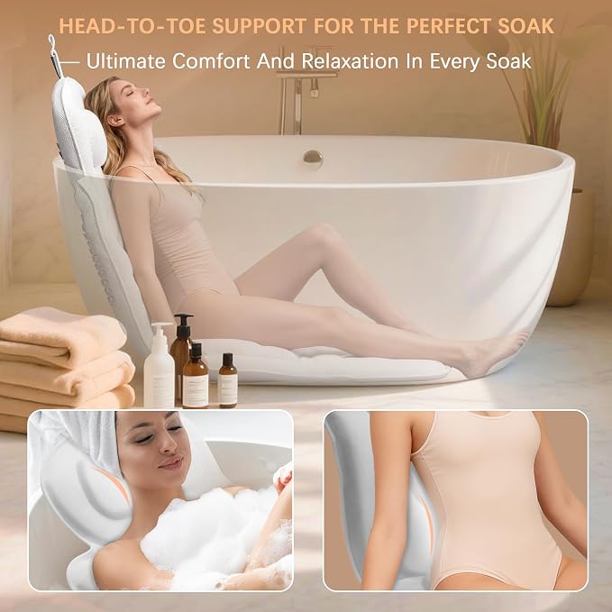 Ergonomic Full Body Bath Pillow - Image 4