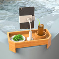 Vespara Bamboo Hot Tub Tray Table by Unknown