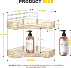 Asayuee 2-Tier Corner Bathroom Counter Organizer - Image 2