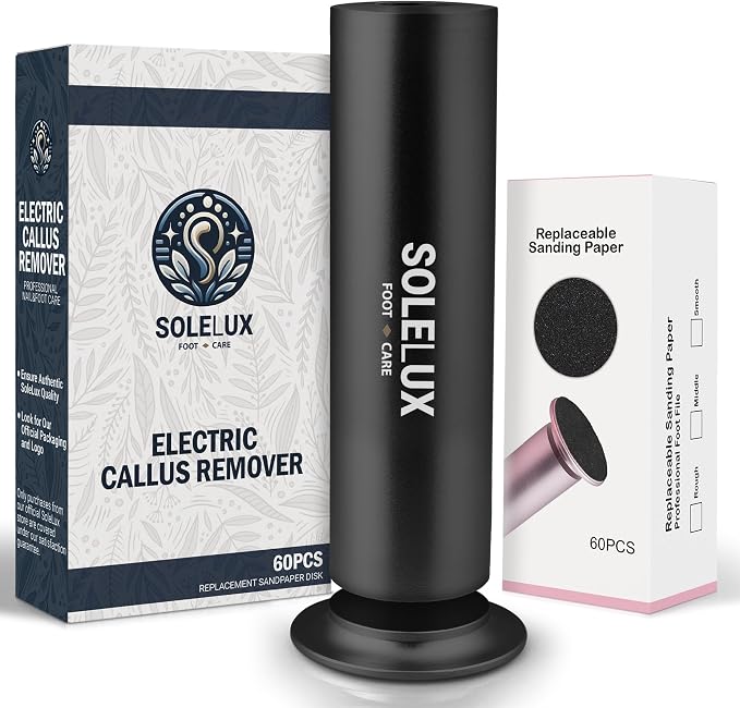 Upgraded 2025 Electric Foot File – Callus Remover by SoleLux