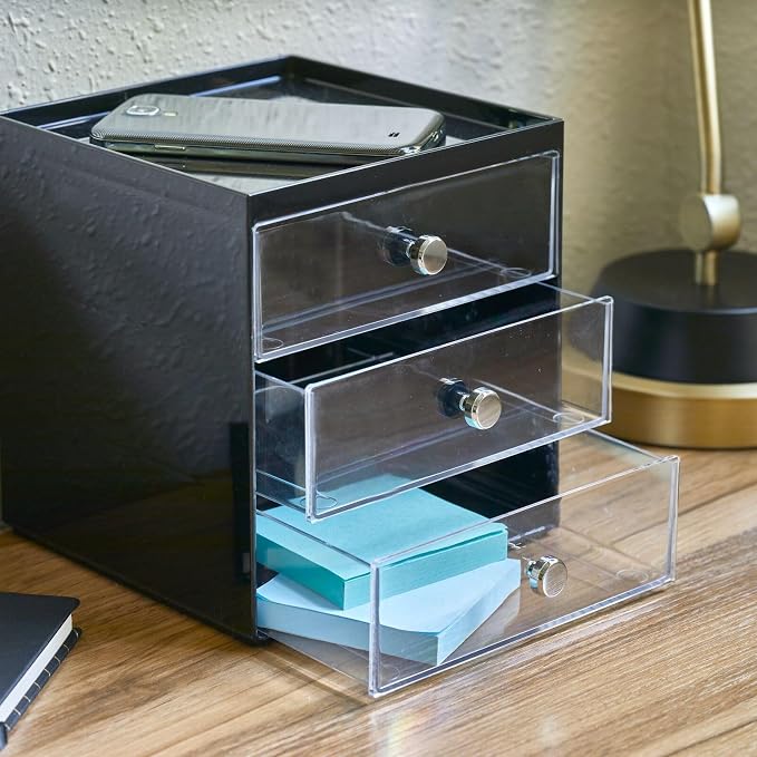mDesign Makeup Organizer Storage Station Cube - Image 2