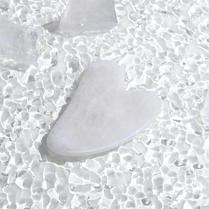 Guasha Tool for Face: White Jade Gua Sha Facial Tools - Image 3