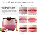 8PCS Bee Lip Balm Pot, Fruit Moisturizing Propolis Lip Mask, Lip Mask Overnight - Image 7