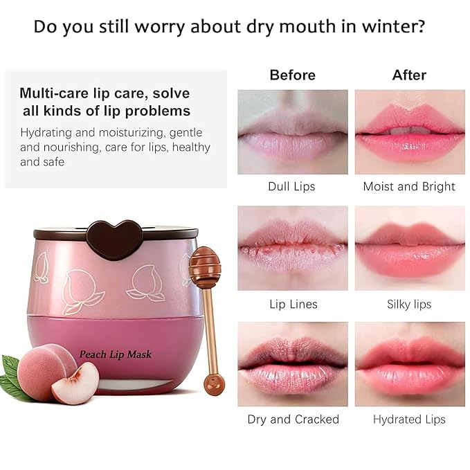 8 PCS Bee Lip Balm Pot, Fruit Moisturizing Propolis Lip Mask, Lip Mask - Image 8