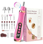Professional Manicure Pedicure Kit Cordless Electric Nail File Set 6 Speed by ElectricNailDrill