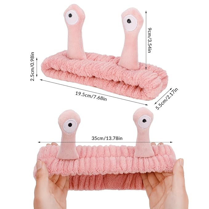 DragonflyDreams Cute Cartoon Snail Headbands, 2 Pack - Image 7