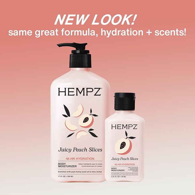 Hempz Juicy Peach Lotion, Hydrating Body Moisturizer, juicy fruit, 17 fl.oz. - Image 3
