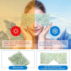 Coume 4 Pcs Jade Eye Mask Reusable Sage Green Facial Cooling Mask - Image 3