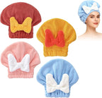 4Pcs Super Absorbent Hair Towel Wrap by Unknown