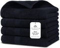 100% Cotton Hand Towel Set of 4, Sustainable, Highly Absorbent, Quick Drying by VillaCelestia
