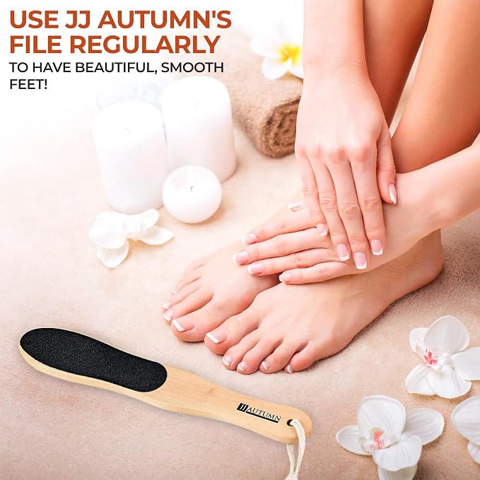 Spa Quality Foot Rasp/Callus Remover Double Sided Wood Professional Foot File - Image 7