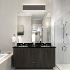Aipsun 24in/20W LED Matte Black Modern Vanity Light Matte Black Wall Light Up - Image 3