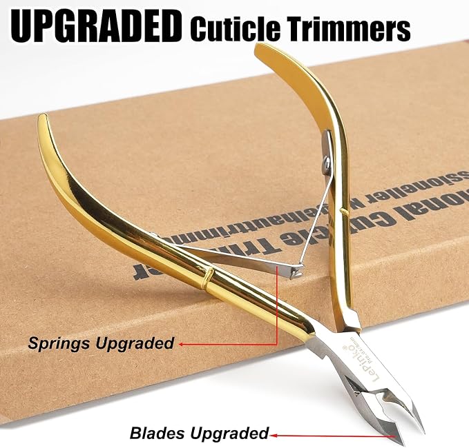 LePinko 4 Packs Upgraded Cuticle Trimmer kit, Sharp Dead Skin Clipper, - Image 2