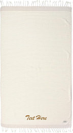 Personalized Embroidered Beach Towel | Throw Blanket, Easy Carry Sand Free by LA%60HAMMAMFINELIVING