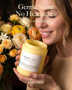 M&SENSE Neroli Tea Scented Candle, 19.4oz 110 Hours Long Lasting Burn 2 Wick - Image 3