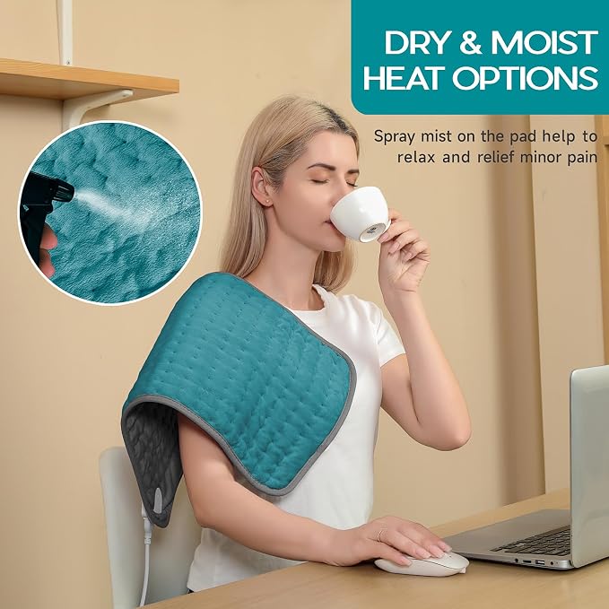 Heating Pad for Period Cramps, Heating Pad for Back/Neck/Shoulder Muscle Pain - Image 5