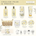 Bath & Shower Spa Gift Basket Set, - Image 2