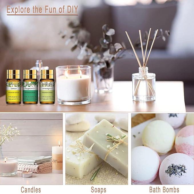PHATOIL Essential Oils Gift Set 15 x 5ml, Pure Essential Oil Aromatherapy Oil - Image 4
