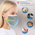 100PCS Grey 3 ply Disposable Face Masks, Protection Face Masks - Image 2