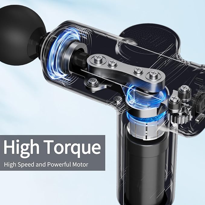 LEERCON Massage Gun Deep Tissue, Silent Brushless Motor and Portable Massage Gun - Image 2
