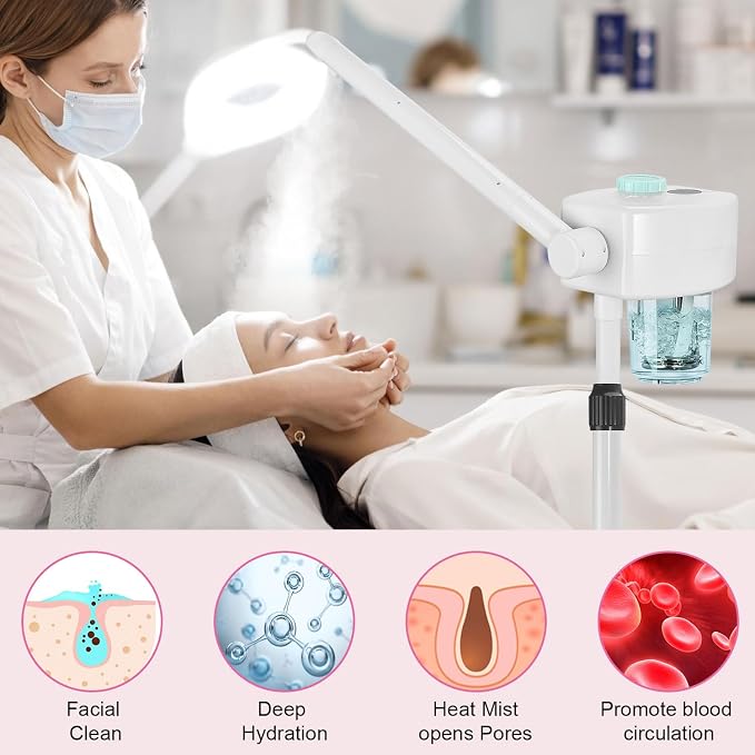 Professional Facial Steamer, Ionic Face Steamer Esthetician Vaporizador - Image 5