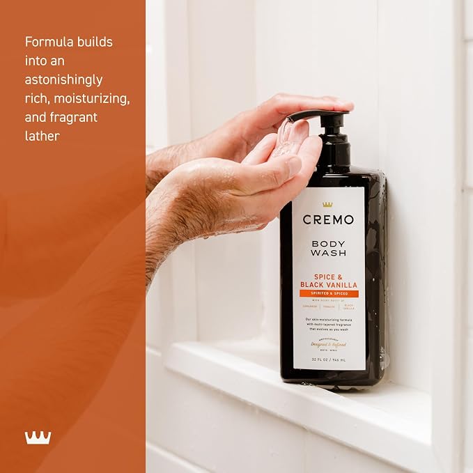 Cremo Rich-Lathering Spice & Black Vanilla Body Wash - Image 4