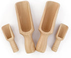 Wooden Scoop 2Standard 2Mini bath salt scoop Natural Beech Wood Scoop by KIKINIKO
