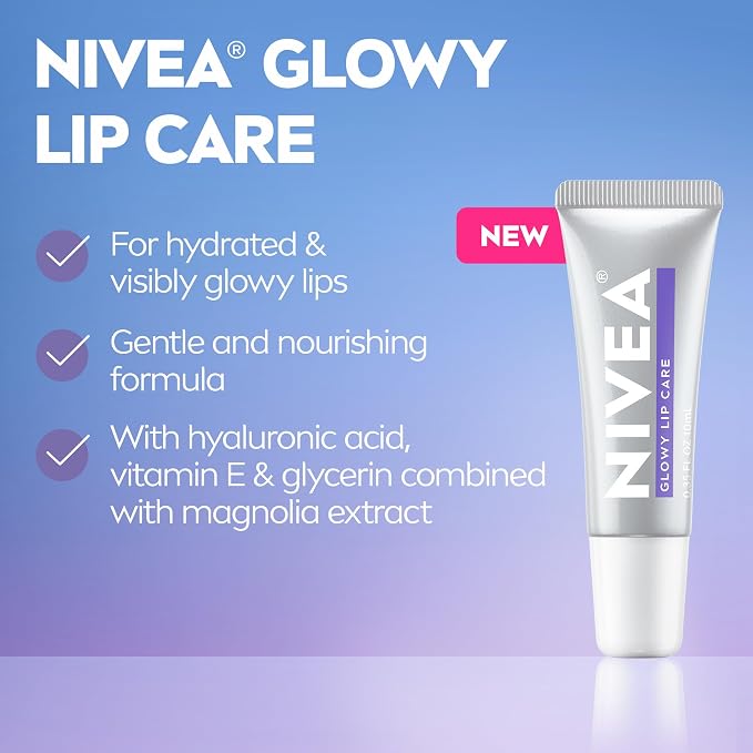 NIVEA Glowy Lips, Vegan Lip Balm - Image 2