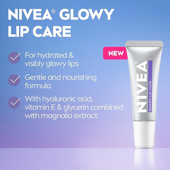 NIVEA Glowy Lips, Vegan Lip Balm - Image 2