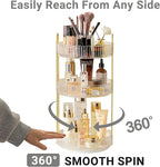 Asayuee 360 Rotating Makeup Organizer, 3 Tier Large Capacity Make Up Organizers - Image 3