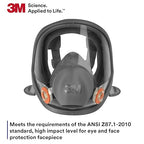 3M Full Facepiece Reusable Respirator 6700, Large Lens, ANSI High Impace Eye - Image 6