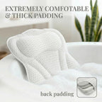 Bath Pillow for Tub, Soft Bathtub Pillow for Neck & Back Support - Image 4