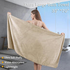 4 Piece Extra Large Bath Towels Set 35x70 Inches - Image 2