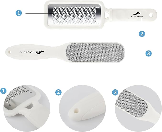 Fu Store 2 Pack Foot Files Callus Remover Stainless Steel Foot Rasp and Dual - Image 5