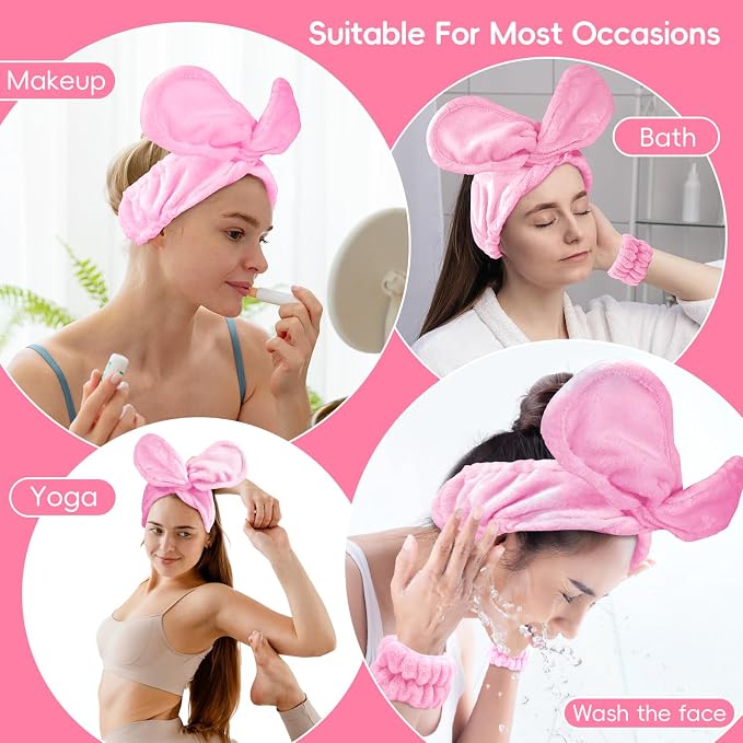 my novel things Hair Band for Washing Face, Adjustable Skincare Spa Headband - Image 7