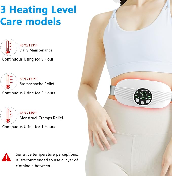 HOTBAG Heating Pad for Period Cramps Portable Cordless 3S Fast Period Heating - Image 4