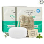 Caprina Fresh Goat Milk Soap Bar, EUCALYPTUS MINT, 3.17 oz Each, Moisturizing & by Caprina