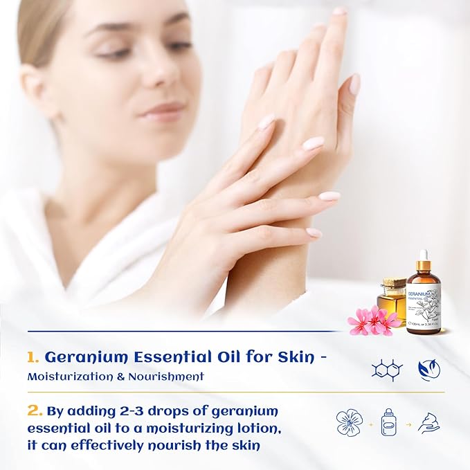 HIQILI 100ML Geranium Essential Oil - Image 3