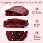 2 Pcs Meridian Massage Brush Magnetic Full Body Meridian Brush Beauty Salon - Image 3