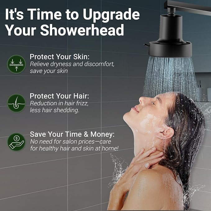 Filtered Shower head for Healthier Hair & Skin – Removes Chlorine & Heavy Metals - Image 2
