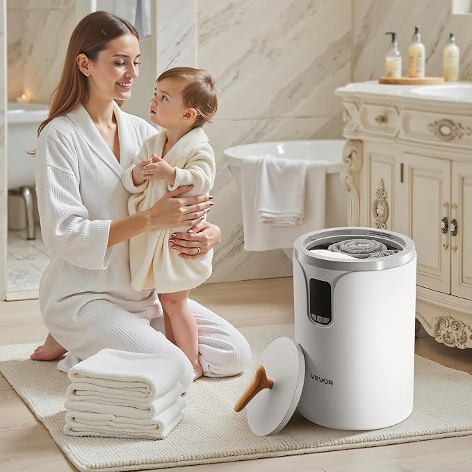 VEVOR Towel Warmers for Bathroom, Towel Warmer Bucket - Image 8